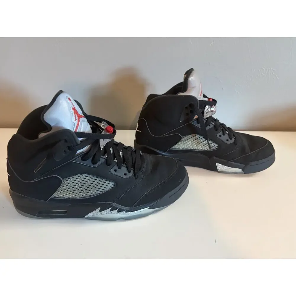 Jordan Air Jordan 5 Retro OG Metallic Silver Men 845035-003 Size 9 No Box (0063)